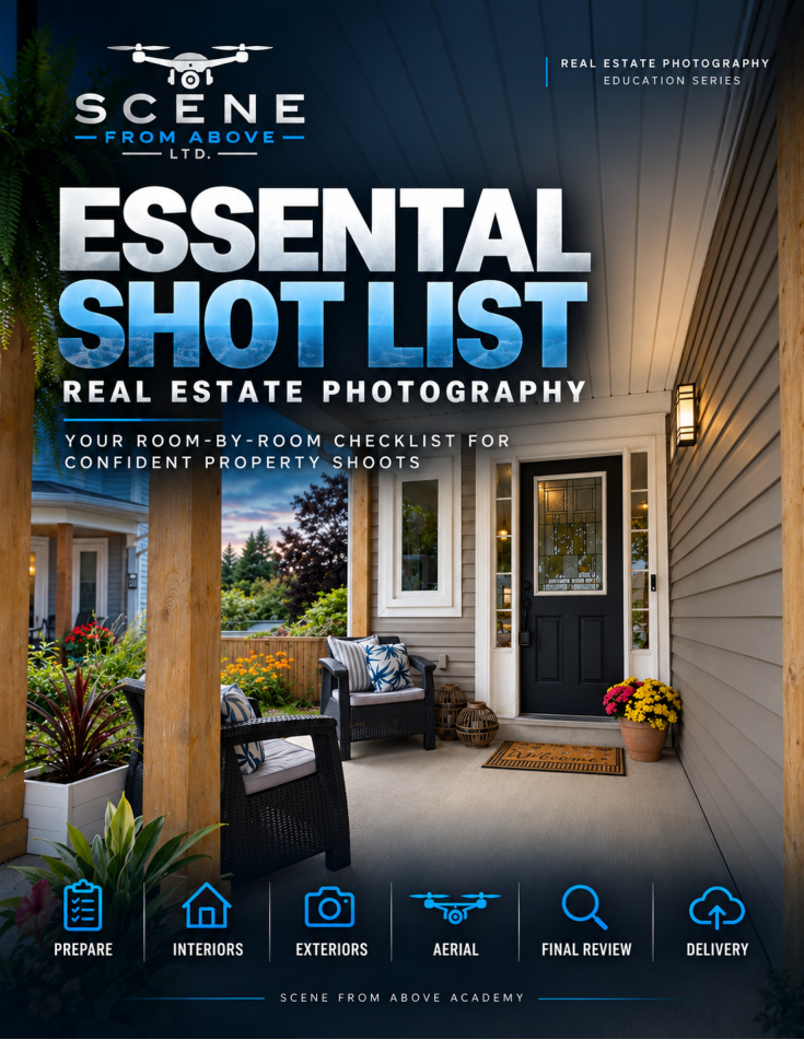 Essential Real Estate Photography Shot List PDF cover